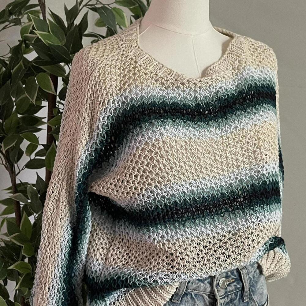 J.Jill Petite Open Knit Pullover Sweater